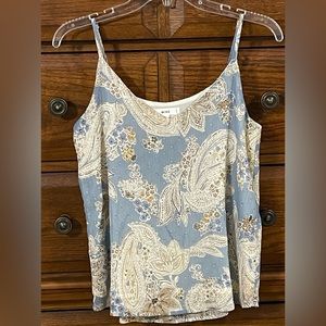 MINE paisley printed flowy cami size small